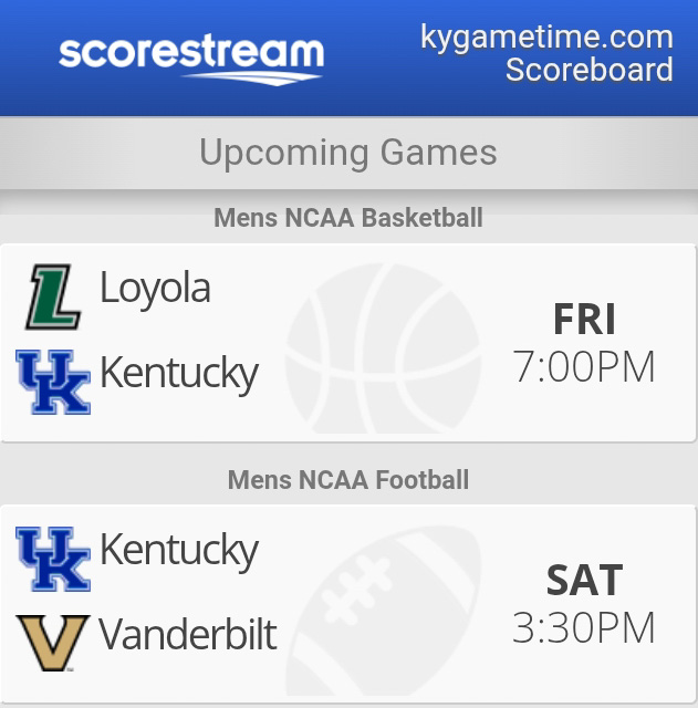 Kentucky Scoreboard